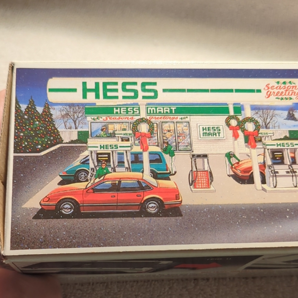 Hess  1991 Toy Truck and Racer  Set - Green and White - Picture 7 of 7